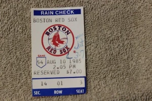 1985 (Aug 10) Boston Red Sox v New York Yankees baseball ticket stub Jim Rice HR - Picture 1 of 2