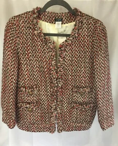 NUOVO J. Giacca blazer Crew taglia 2 boucle chiusura con gancio e occhielli nuova con etichetta $198 - Foto 1 di 5