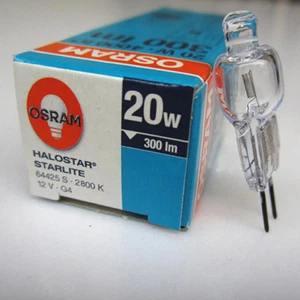 OSRAM 64425S 12V20W G4 2800K vertical wire HALOGEN LAMP bulb - Picture 1 of 1