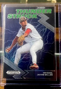 2022 Panini Prizm Draft Picks Jacob Miller Insert Card Thunder Struck Marlins - Picture 1 of 3