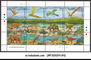 GUYANA - 1993 DINOSAURI / ANIMALI PREISTORICI - MIN/SHT MNH - Foto 1 di 1
