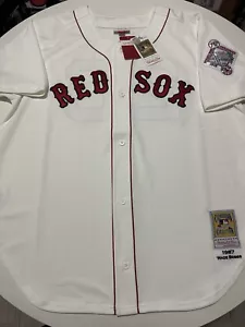 Mitchell & Ness 1987 Boston Red Sox Wade Boggs jersey Sz 52 2XL - Picture 1 of 20