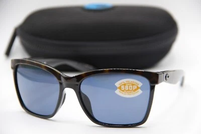 NEW COSTA DEL MAR ANAA 052 HAVANA BLACK POLARIZED AUTHENTIC SUNGLASSES 55-16 - Image 1 of 4