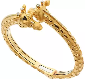 Carrera y 18k Oro Articulado Jirafa Brazalete Con / 0.10ct Diamantes 56.90 - Imagen 1 de 2