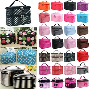 Women Beauty Nail Polish Cosmetic Bag Vanity Case Large Storage Make Up Bag Box - Picture 1 of 18