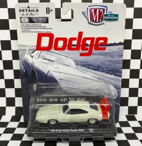 M2 Machines 2019 Auto-Drivers 1969 White Dodge Charger Daytona HEMI 1/64 R62 - Picture 1 of 4