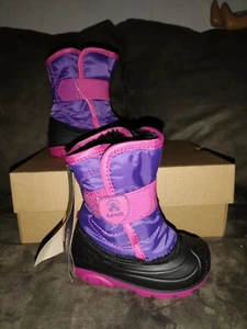 KAMIK SNOWBUG2 VIOLA GIRLS TODDLER INFANT SNOWBOOT SZ 5 PINK WITH BOX PREOWNED - Picture 1 of 6