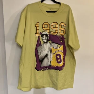 1996 Black Mamba Kobe Bryant Graphic Tshirt Pale yellow XL - Picture 1 of 2