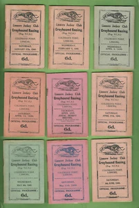#MM. #3. TWENTY FOUR (24) 1940 LISMORE GREYHOUND RACING CLUB PROGRAMS - Picture 1 of 3
