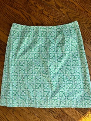Vineyard Vines Nice Green Print  Cotton  Pencil Skirt, Size 4 Foto 1 de 2