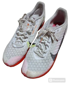 Nike Zoom Rival Men's Size 11.5 Track Cleat White Neon Orange/Pink - Picture 1 of 6