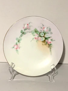THOMAS "SEVRES" BAVARIA ROSES VINTAGE CABINET PLATE HAND PAINTED ARTIST SIGNED - Picture 1 of 4