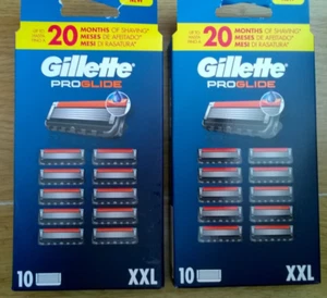 20 Gillette ProGlide Razor Blade XL 2 X 10 confezioni = 20 ricariche cartucce *stock Regno Unito - Foto 1 di 4