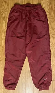 Vintage Nike Team USC Y2K 90’s Men XL Burgundy Pockets Ankle Zip Windbreaker Pants - Bild 1 von 8