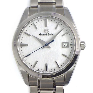 Grand Seiko Watch Heritage Collection SBGX355 Date Snow Pattern Titanium Quartz - Picture 1 of 10