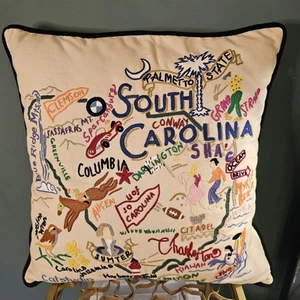 Rare Discontinued Catstudio South Carolina Embroidered Pillow 2009 Clemson Flag - Picture 1 of 14