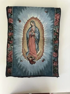 Unsere Liebe Frau von Guadalupe Tischläufer Katholisch Wandteppich Blau Bunt 13" x 71" - Bild 1 von 12