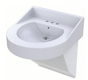 Whitehall ligaturbeständiges Corterra Waschbecken, weiß, WH3775 NEU **nur Top - Bild 1 von 2