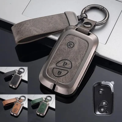 Zinc Alloy Leather Car Key Fob Case Cover Bag For Lexus CT200h ES350 IS250 RX350 - Image 1 of 4