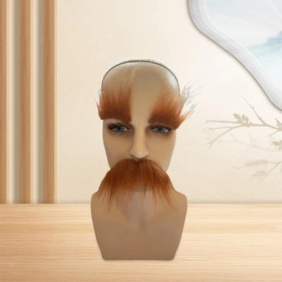 Fake Mustache and Eyebrows Halloween Beard Kit for - Image 1 of 4