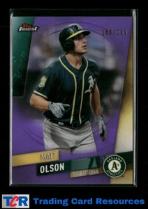2019 Finest #93 Matt Olson Purple Refractor #/250 - Picture 1 of 2