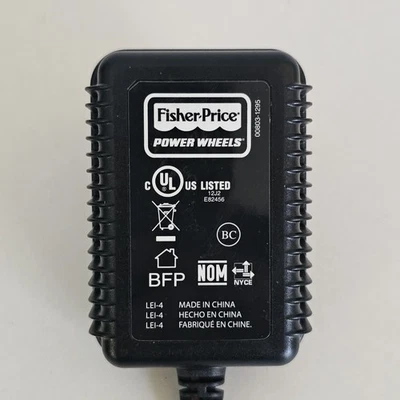 Cargador de batería Fisher Price Power Wheels adaptador de CA de 6V modelo 00801-1781 / funciona Foto 1 de 4