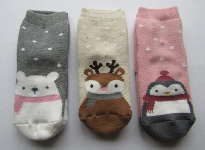 C&A 3 Paar warme Mädchen Baby ABS Anti Rutsch Socken Gummierte Stopper NEU