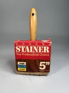 Vintage Corona Professional "Stainer" Pennello da Pittura, 5" USA - Foto 1 di 8