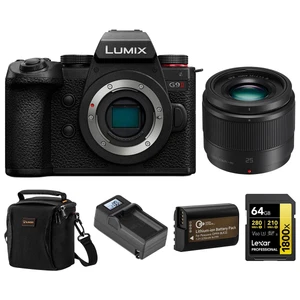 Panasonic LUMIX G9II Mirrorless Camera with LUMIX G 25mm f/1.7 Aspherical Lens, - Picture 1 of 9