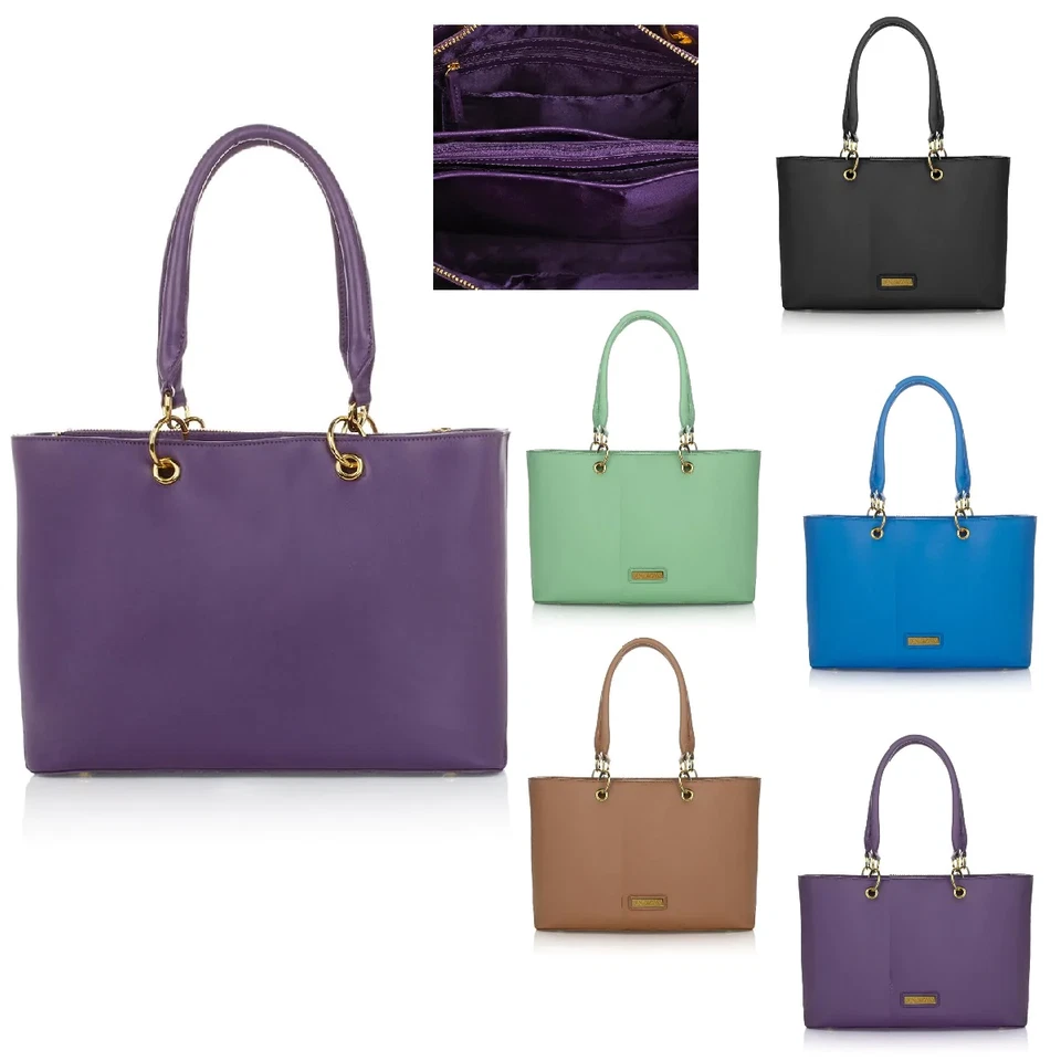 Bolso de Mano JOY & IMAN Cuero Genuino Timeless Chic Everything 413336-J Foto 1 de 1