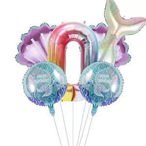 Mermaid Birthday Decoration Mermaid Party Decorations Kit Sea Balloon Mermaid... - Picture 1 of 7