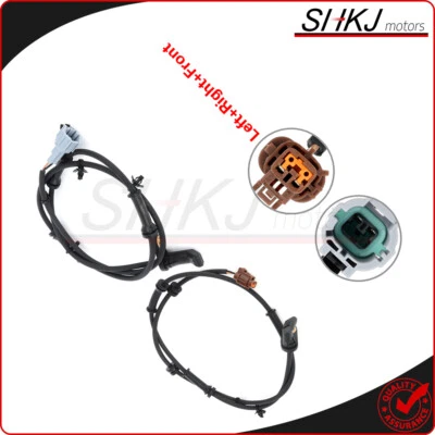 Conjunto de 2 sensores de velocidad de rueda ABS delanteros para Nissan Frontier Xterra 1999-2004 SE Foto 1 de 4