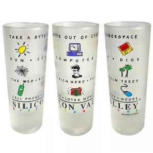 Silicon Valley 90s Tech Vtg Luke-A-Tuke 1 Tall Shot Glass 2oz Byte Web Rich Nerd - Picture 1 of 8