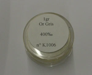 Poudre Or gris 400/1000 environ 1 gr Dauvet (21 ) - Picture 1 of 3