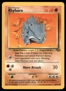 Pokemon Jungle Rhyhorn #61/64 - Picture 1 of 2