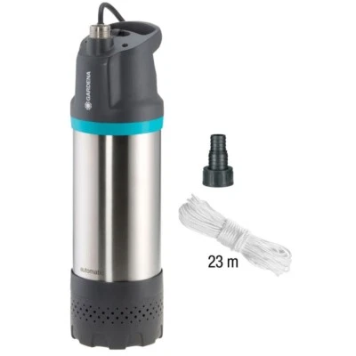 Gardena 6100/5 inox automatic 	Bewässerungs-/Tauchdruckpumpe schwarz/edelstahl - Bild 1 von 4