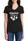 Ladies V-neck Squad Ghouls T Shirt Tee Funny Squad Goals Halloween Party Funny