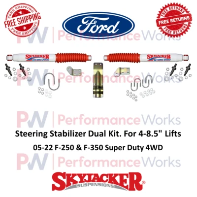Стабилизатор рулевого управления Skyjacker двойной комплект подъем 4-8,5 дюйма для 05-22 Ford F-250 F-350 SD - Изображение 1 из 4
