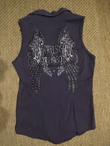 Chaleco en S para mujer Harley Davidson con CREMALLERA ROTA - PARA PROYECTOS ARTESANALES - Imagen 1 de 4