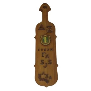 Vintage College Delta Zeta Fraternity Wooden Paddle 20.75" Long x 5.5" Wide - Picture 1 of 7