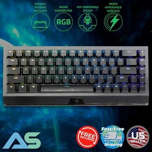 Razer BlackWidow V4 Mini Hyperspeed 65% Gaming Keyboard, Orange Tactile Switches - Picture 1 of 16