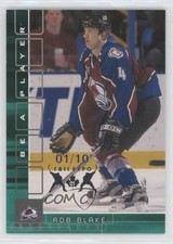 2001-02 ITG Be A Player Memorabilia Emerald Fall Expo 01 /10 Rob Blake #278 HOF