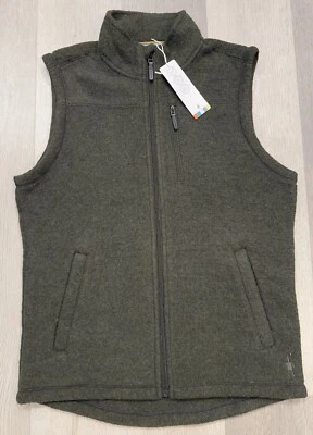 Smartwool Men’s Green Hudson Trail Fleece Full Zip Vest - Medium - Image 1 of 4