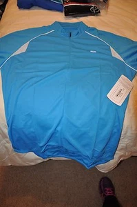 NWT SUGOI Neo Cycling Bike S/S 1/2 zip Jersey Womens Large Sky Blue - Picture 1 of 2
