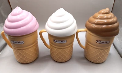 Set of 3 Ice Cream Magic Personal Ice Cream Maker A Pink Chocolate White - Image 1 of 4