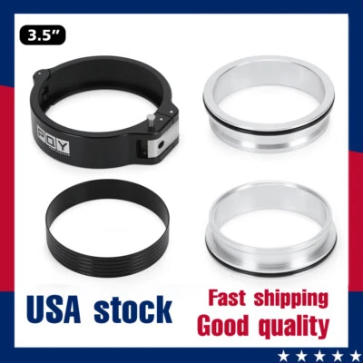 Nuevo conjunto de abrazadera sin pasador 32517 HD 3,5"" HD aluminio 3,5 pulgadas O.D. Tubo negro Foto 1 de 4