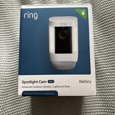 Ring Spotlight Cam Pro, Battery - White  New