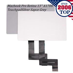 Silver GreyTrackpad Touchpad w/Cable for Macbook Pro Retina 13'' A1706 2016 2017 - Picture 1 of 11