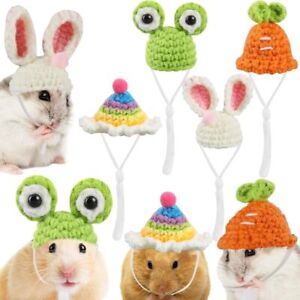 Party Clothes Accessories Mini Hamster Hats Knitted Guinea Pig Hats