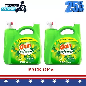 Gain Fabric Softener, Original Scent, 140 fl oz, 190 Loads, HE Compatible,PACK 2 - Picture 1 of 9
